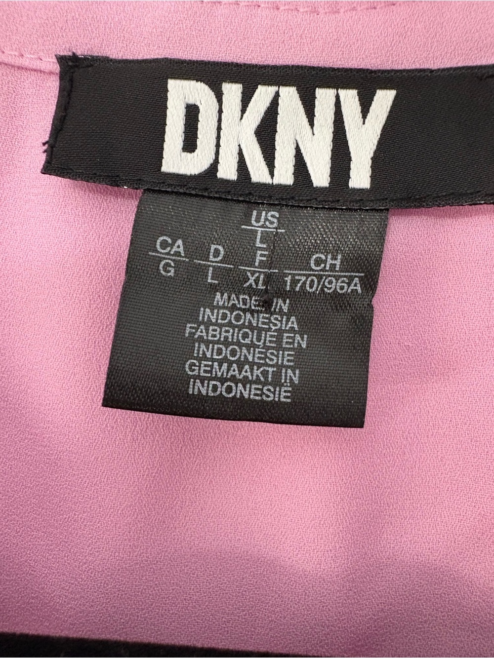 DKNY Pink Ruffle Henley Shell - Picture 3 of 8